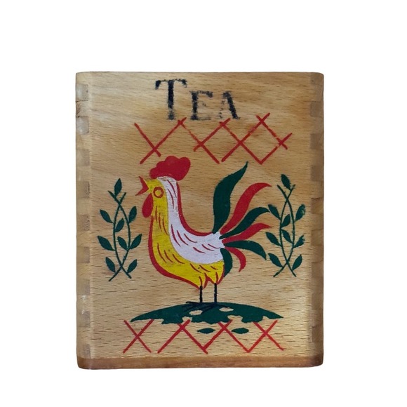 MCM Wooden Kitchen Canister Set Rooster Nesting Boxes Japan - Picture 5 of 12